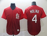 Cardinals 4 Yadier Molina Red Drift Fashion Jerseys,baseball caps,new era cap wholesale,wholesale hats